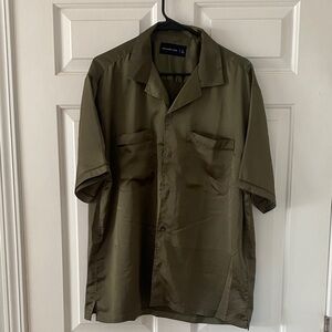 Abercrombie & Fitch Olive Casual Button Down Shirt